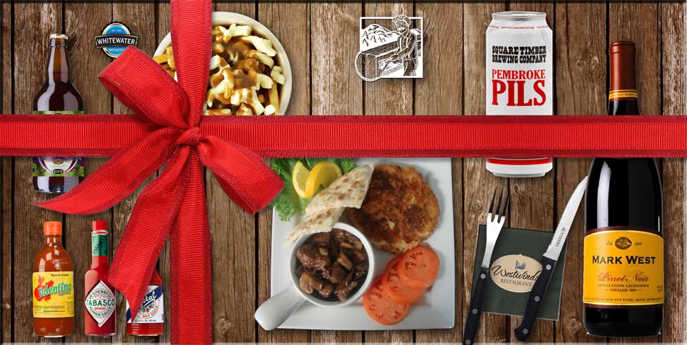 Westwinds $25, $50 & $100 Dining Gift Certificates
