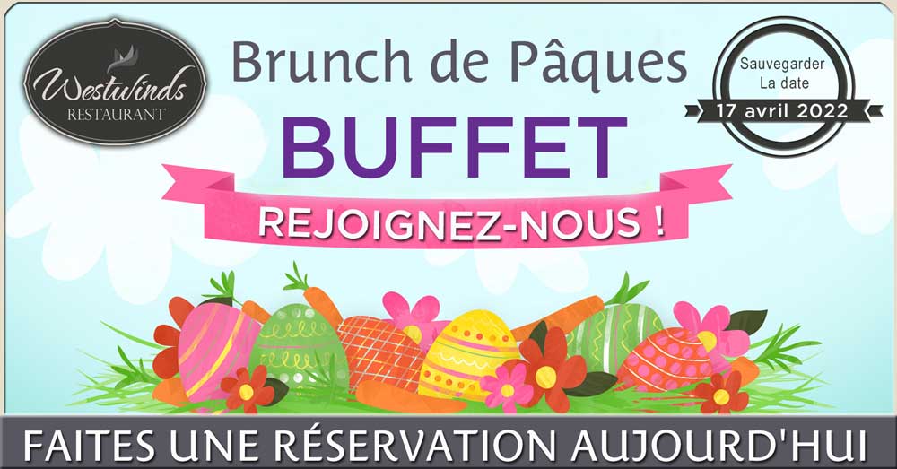 2022 Easter Sunday Brunch Buffet at Westwinds [Expired]